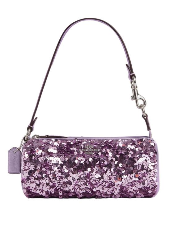 Coach Handbags - SOLD: Coach Nolita Lavender Sequin Barrel Mini Bag